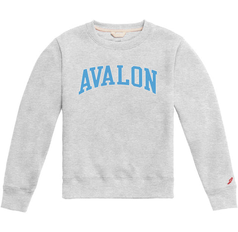 Kids Avalon Essential Fleece Crew - Classic Oxford/Blue