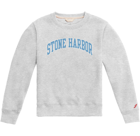 Kids Stone Harbor Essential Fleece Crew - Classic Oxford/Blue
