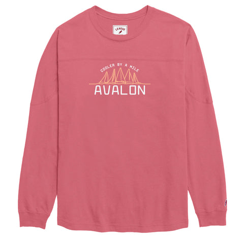Women's Avalon Throwback Long Sleeve Tee - Nantucket Red