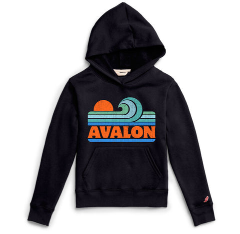 Kids Avalon Essential Fleece with Wave - Navy