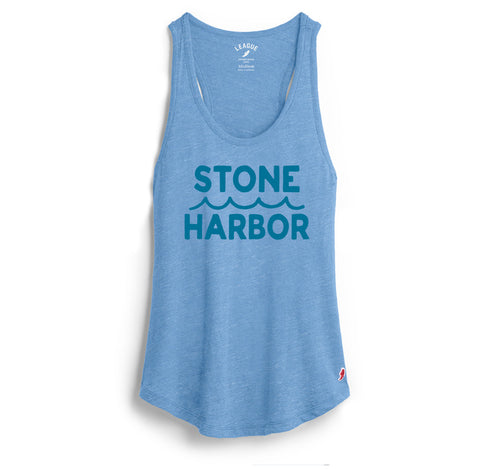 Women's Stone Harbor Intramural Tank - Heather Power Blue
