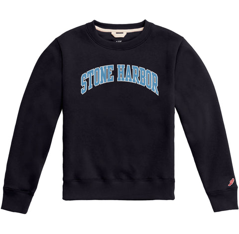 Kids Stone Harbor Essential Fleece Crew - Navy/Carolina Blue