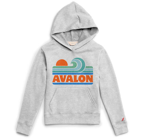 Kids Avalon Essential Fleece with Wave - Classic Oxford