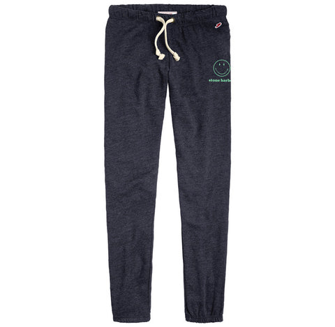Women's Stone Harbor Victory Springs Jogger w/ Smiley - Heather Navy