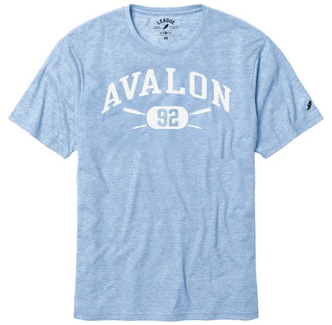 Men's Avalon Reclaim Tee with Crossed Oars - Power Blue