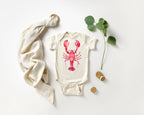 Avalon Watercolor Red Lobster Onesie