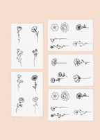 Blooming Temporary Tattoo Pack