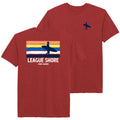 Mens Stone Harbor League Shore Tee - Red Heather