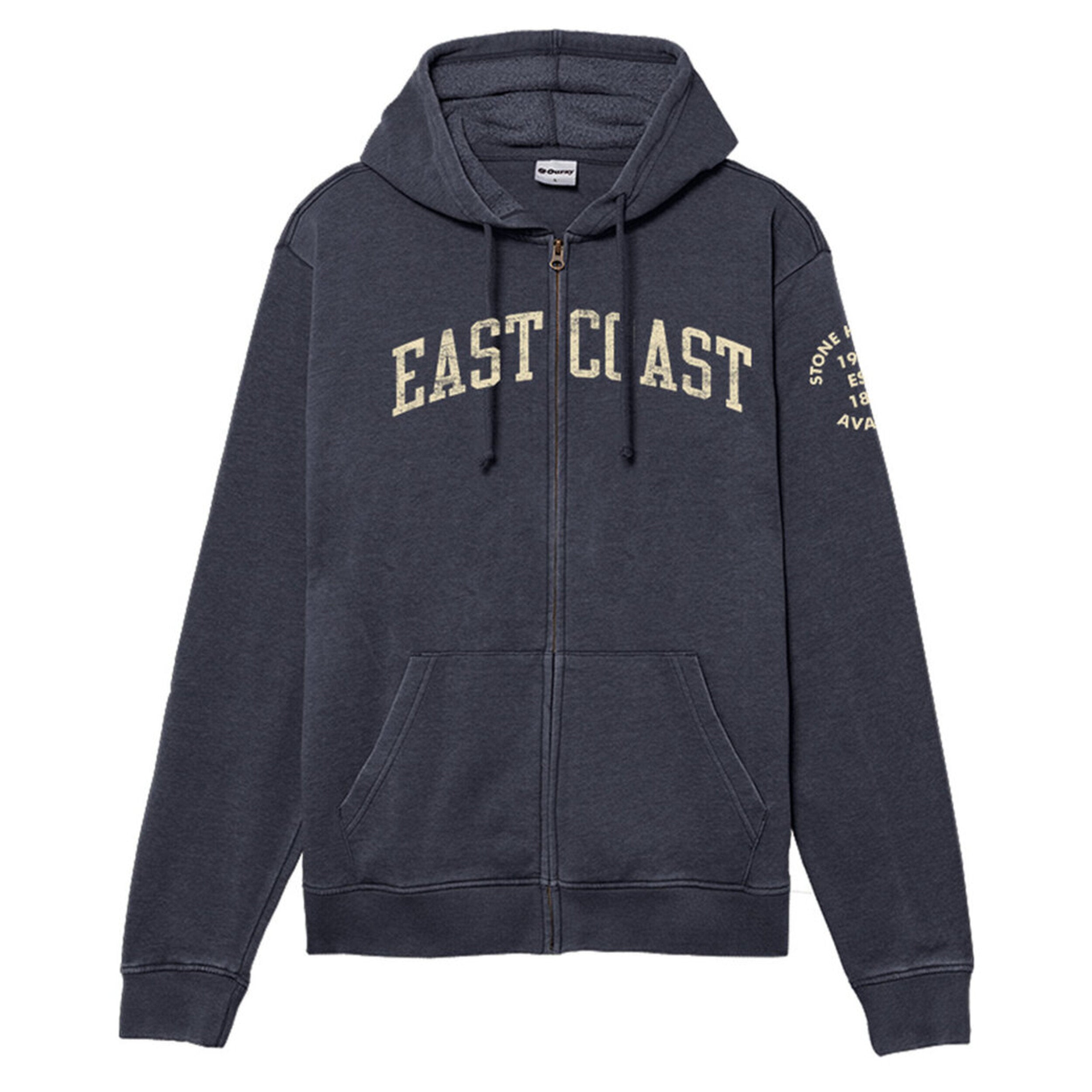 Mens East Coast Arch Hood - Heather Navy