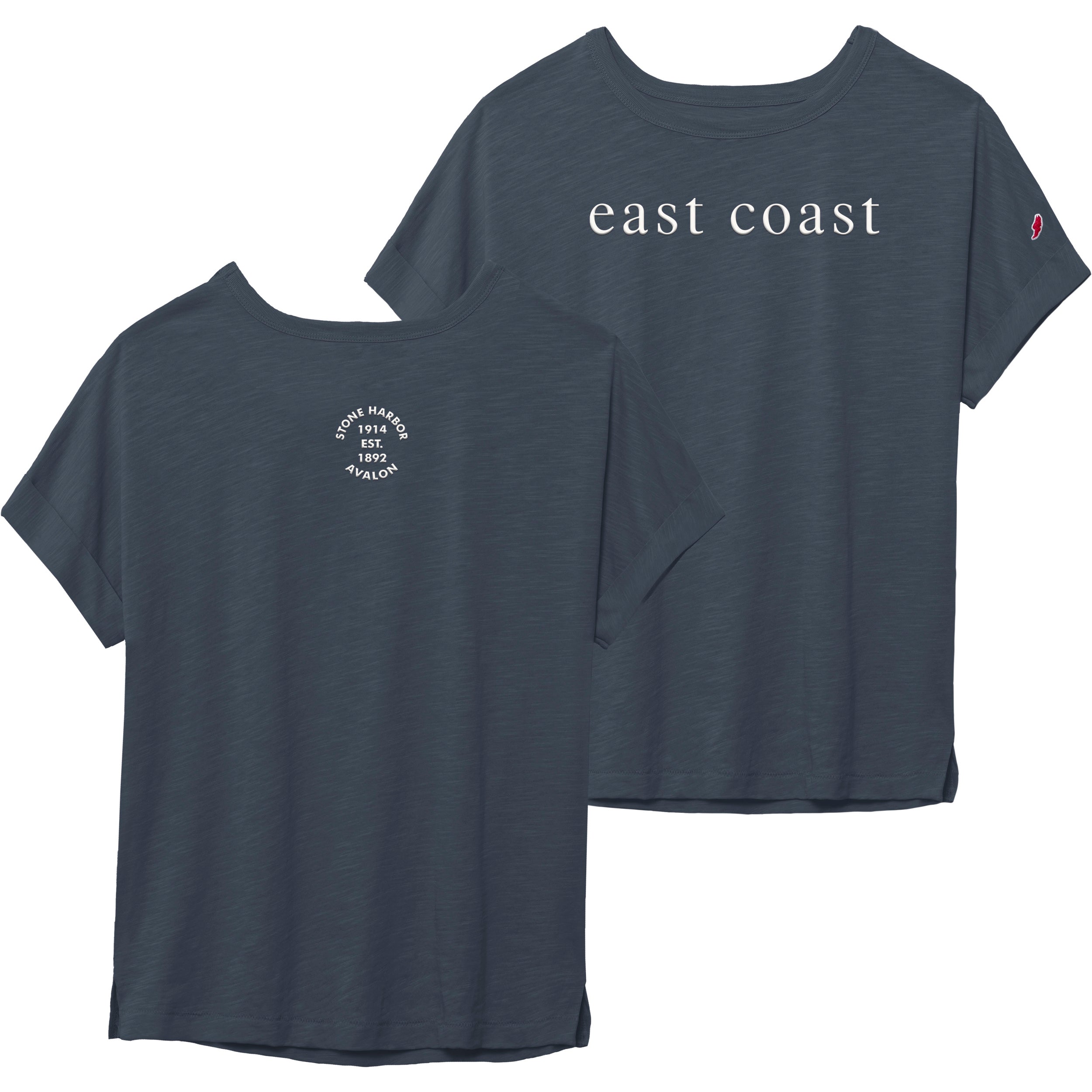 Womens East Coast Tee - Spring Navy