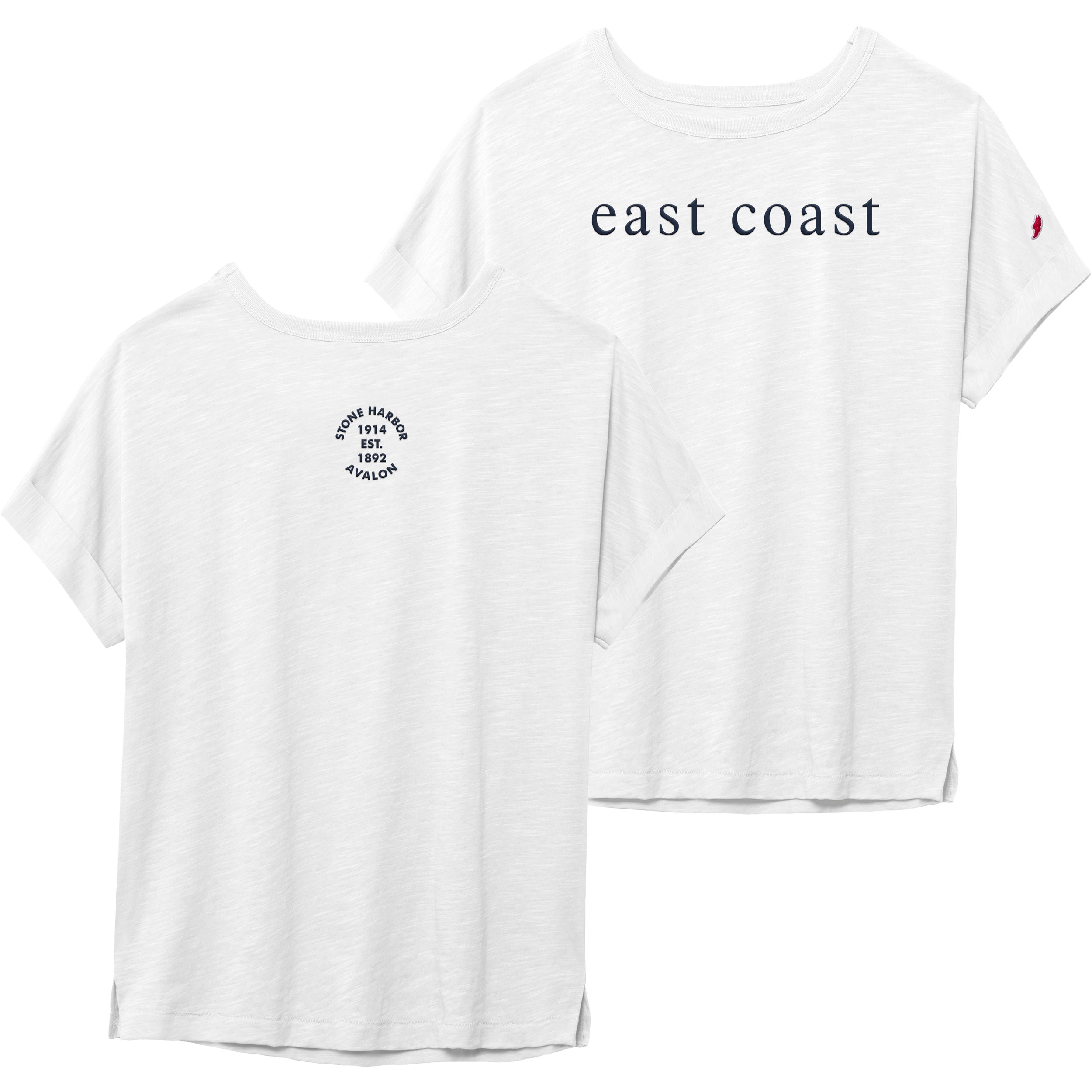 Womens East Coast Tee - Washed Vintage