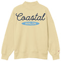 Womens Avalon Coastal Diana Mock Neck - Popcorn