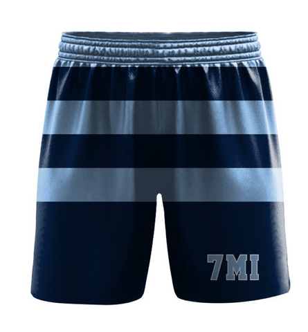 7MI Striped Blue Kids Shorts