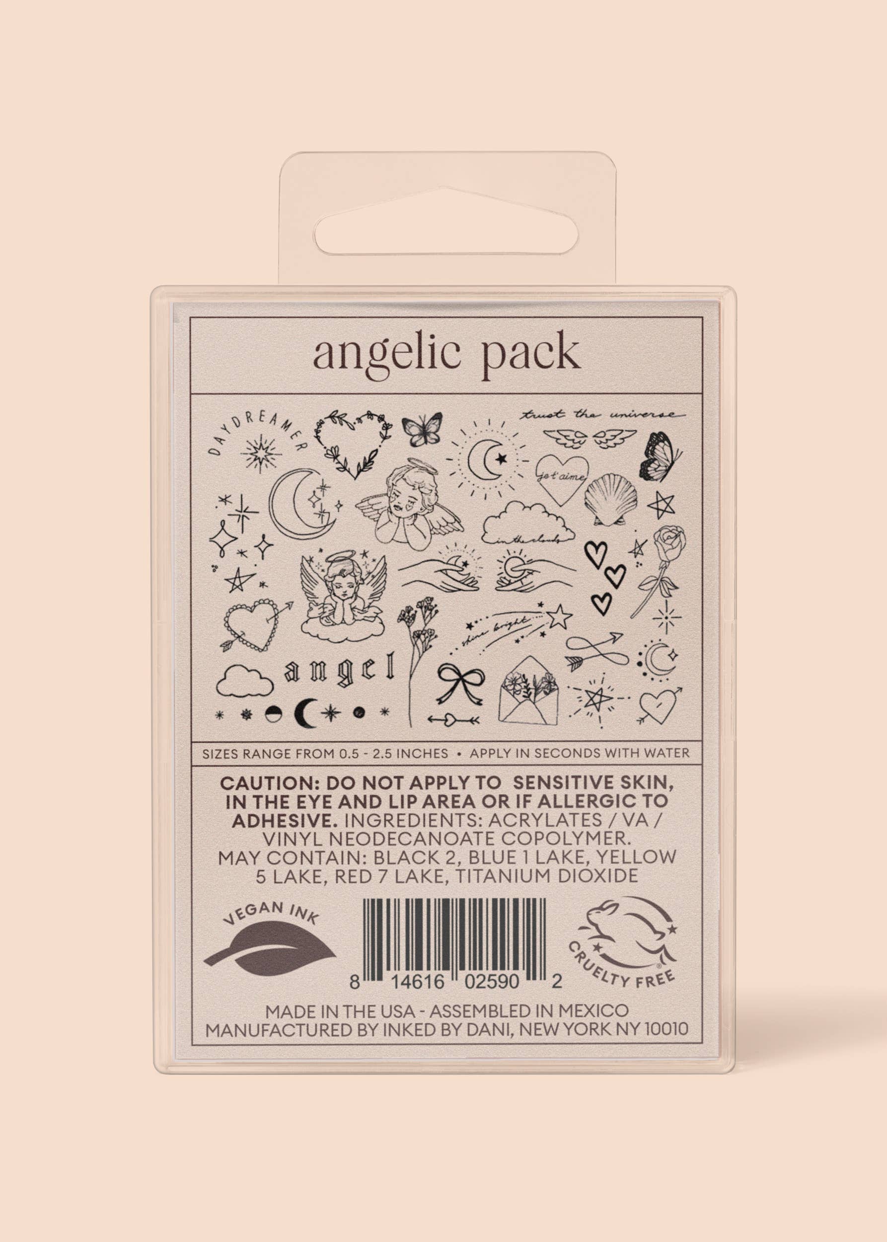 Angelic Temporary Tattoo Pack