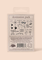 Destination Temporary Tattoo Pack