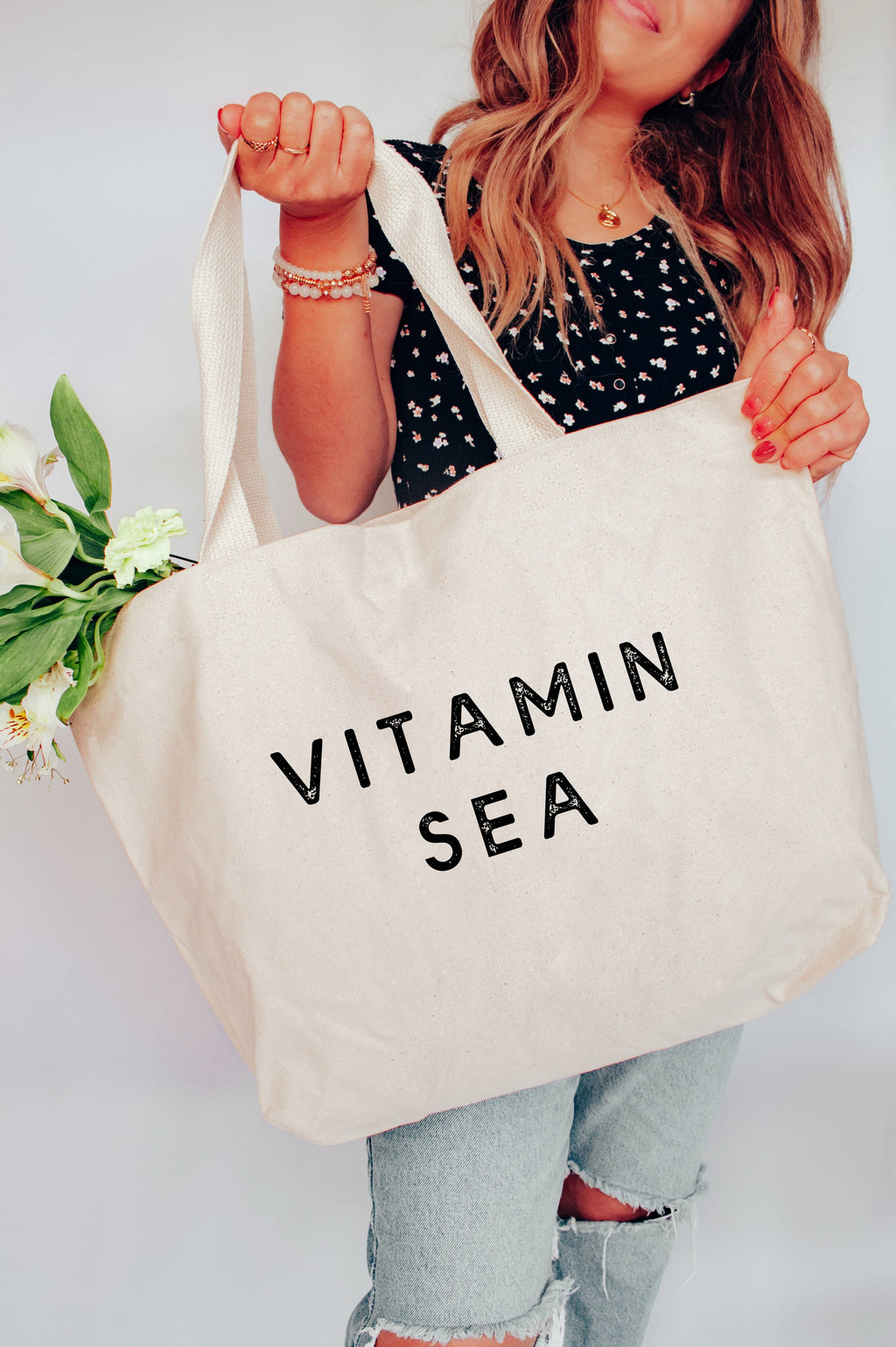 Vitamin Sea Tote Bag 2 SIZES: M