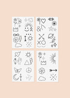 Doodle Temporary Tattoo Pack