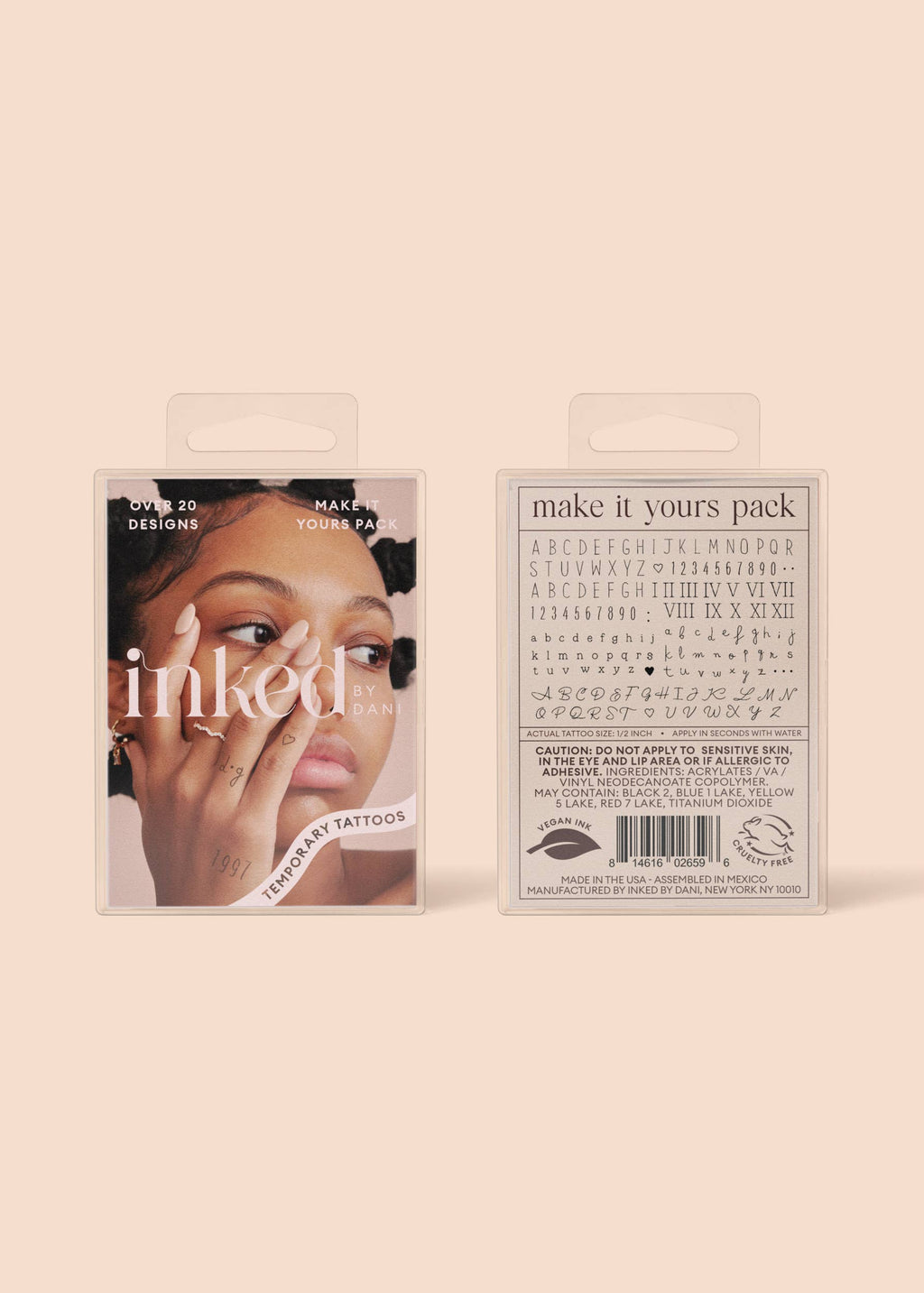 Make It Yours Temporary Tattoo Pack