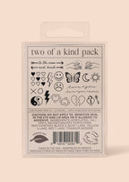 Two of A Kind Temporary Tattoo Pack