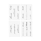 Statement Temporary Tattoo Pack