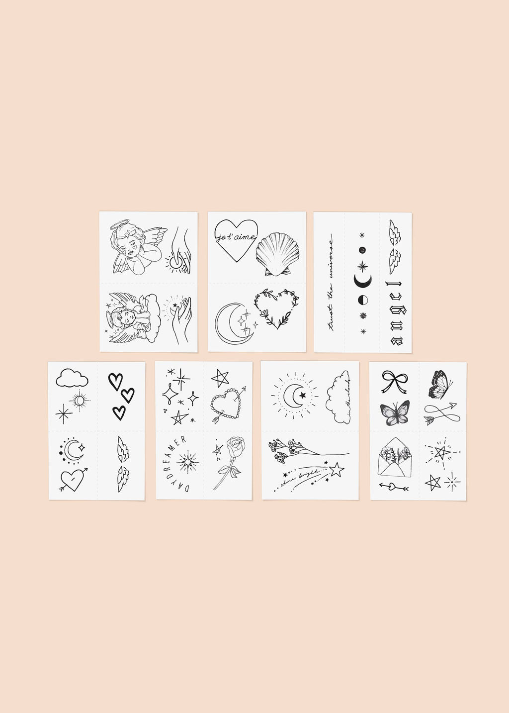 Angelic Temporary Tattoo Pack