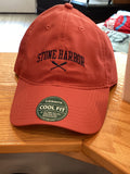 Stone Harbor Cool Fit Hat Nantucket Red with crossed oar