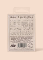Make It Yours Temporary Tattoo Pack