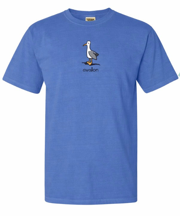 Avalon Kids Seagull Tee Flo Blue (design on back too)