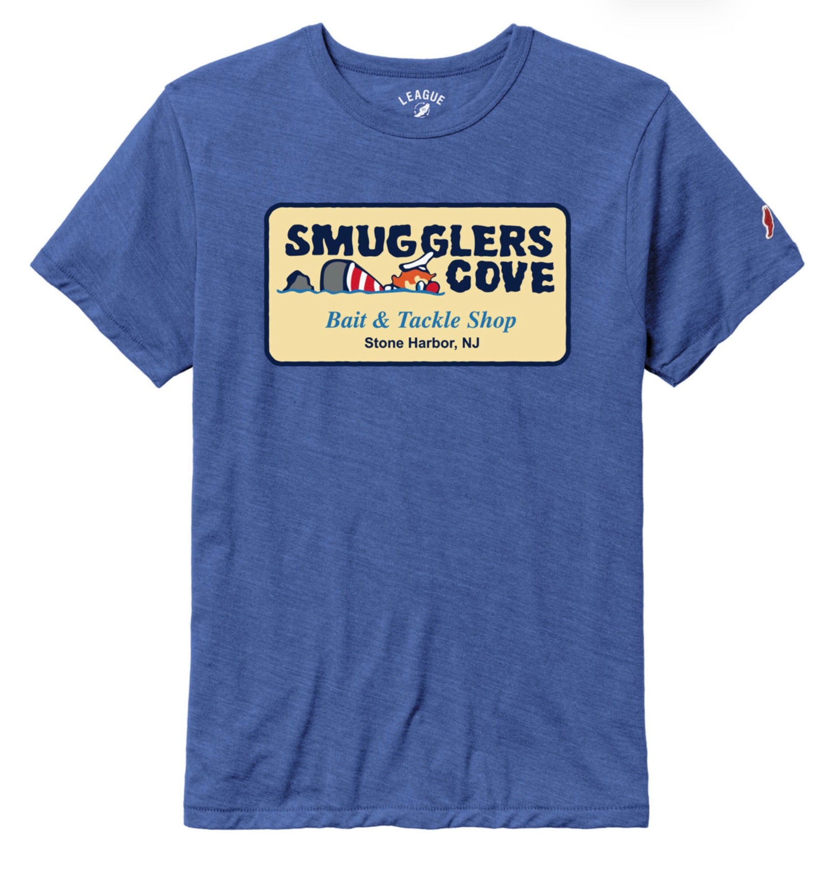 Mens Smugglers Cove Tee - Heather Bay Blue