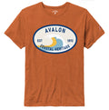 Mens Avalon Fair Coastal Heritage Tee - Heather Orange