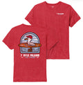 Mens Seagull Surf's Up Tee - Heather True Red