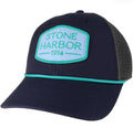 Stone Harbor Low Profile SnapBack Navy/Dark Grey (teal rope patch)