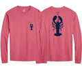 Mens Lobster Tee Long Sleeve - Nantucket Red