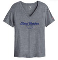 Womens Stone Harbor Boyfriend V Tee - Fall Heather