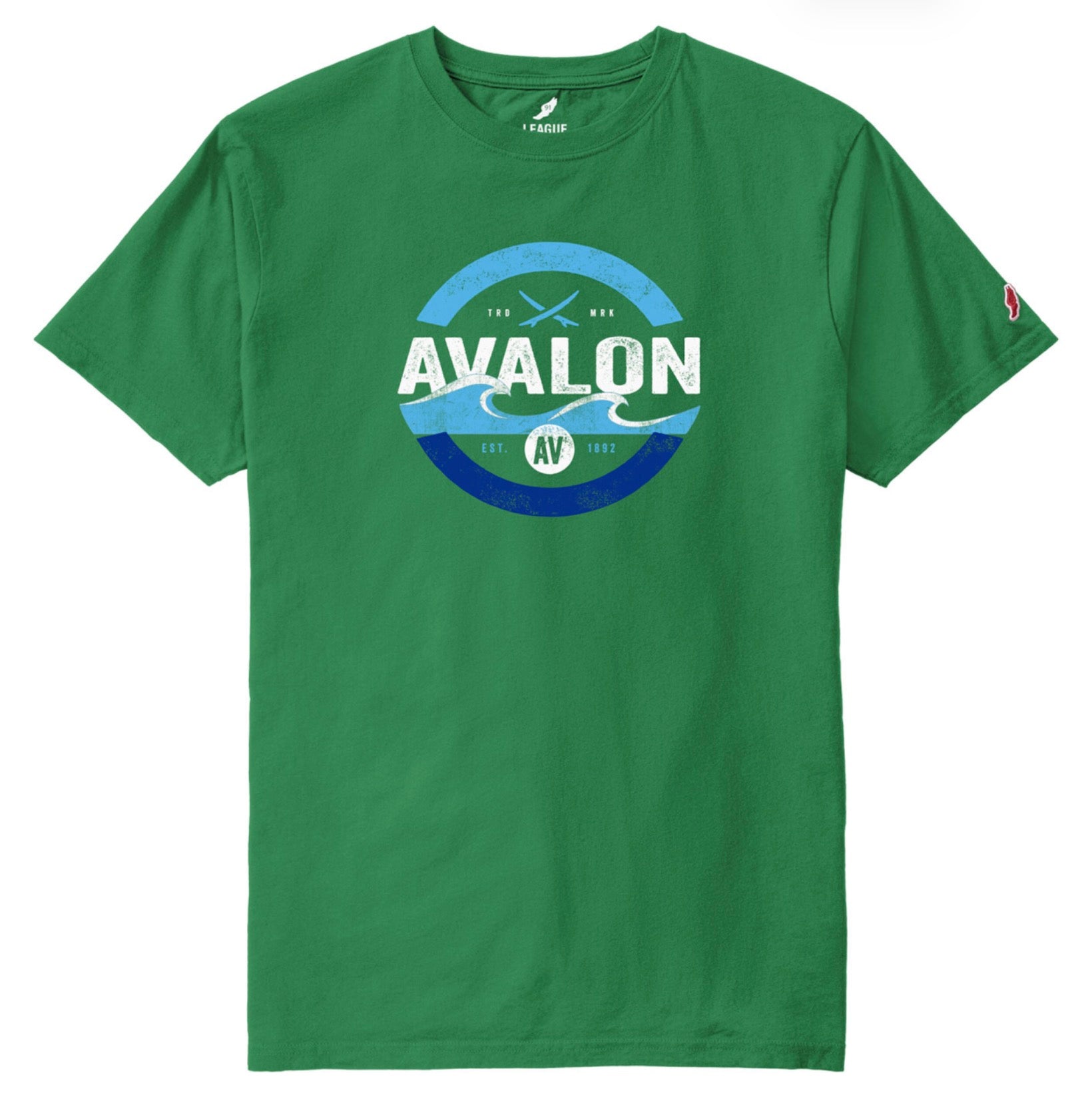 Mens Avalon Afterglow Tee - Kelly Green