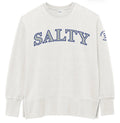 Womens Salty Sweatshirt - Washed Vintage White (weathered fleece)