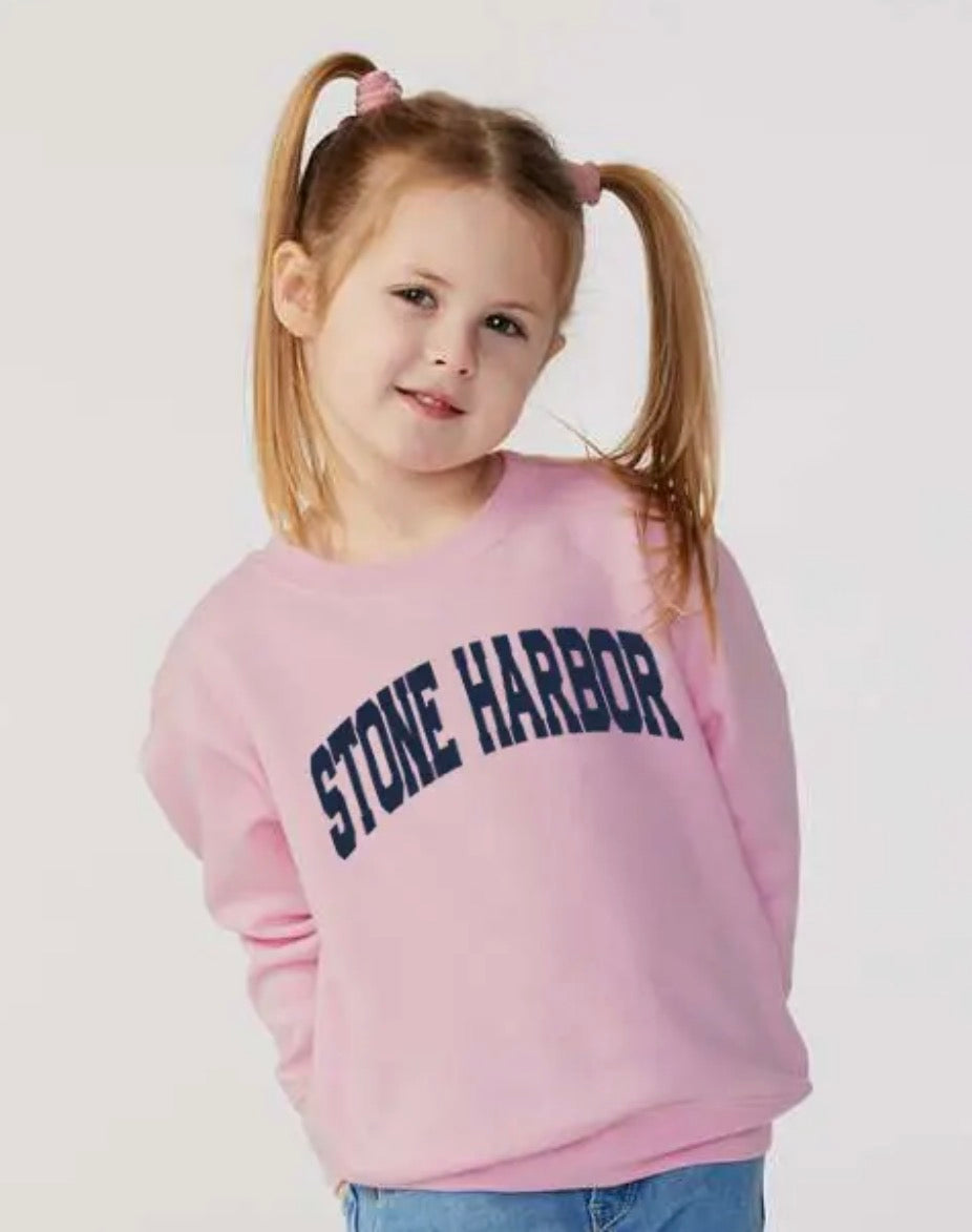 Stone Harbor Toddler Crewneck Sweatshirt: Pink
