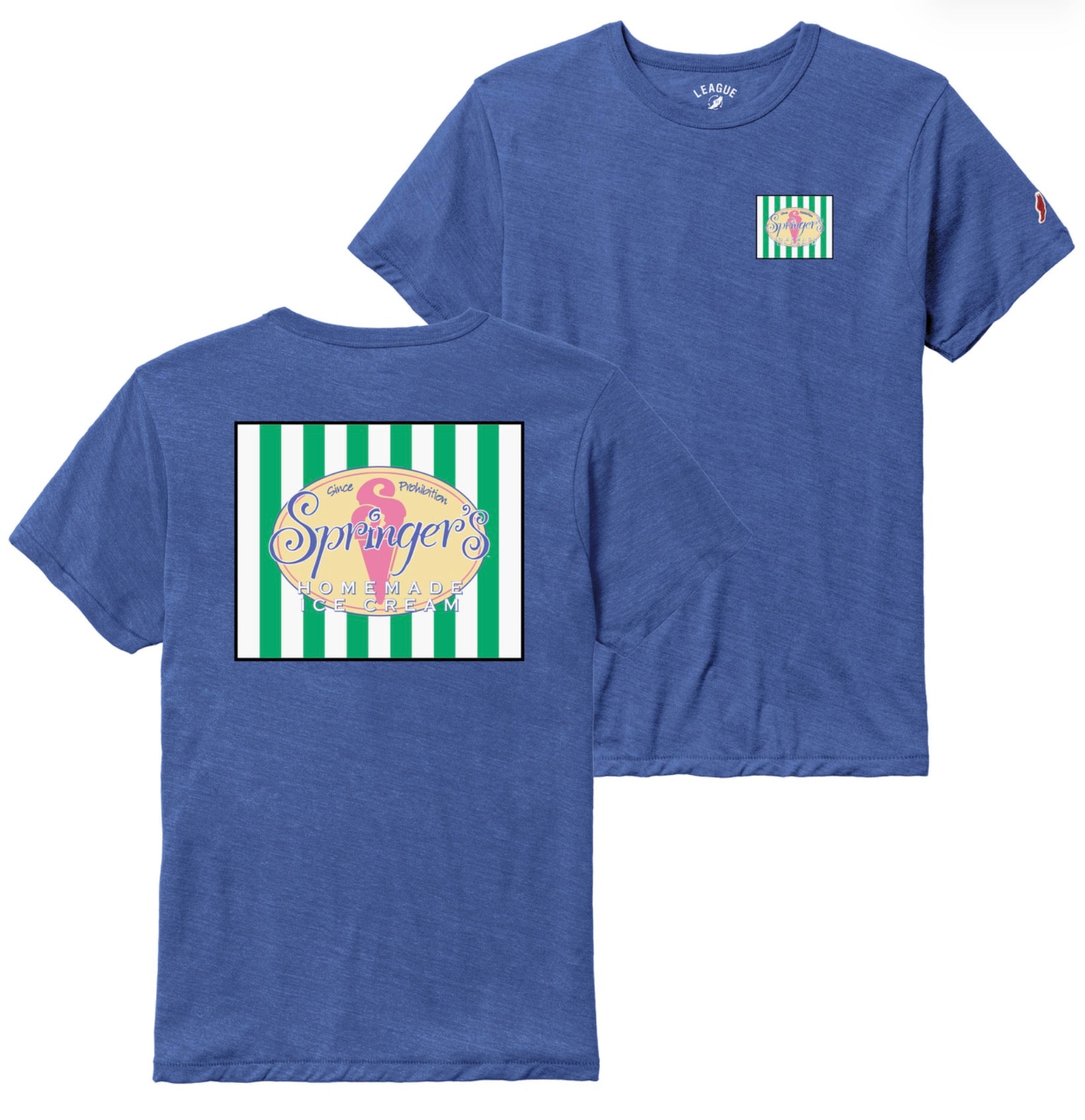 Mens Springer’s Tee - Heather Bay Blue