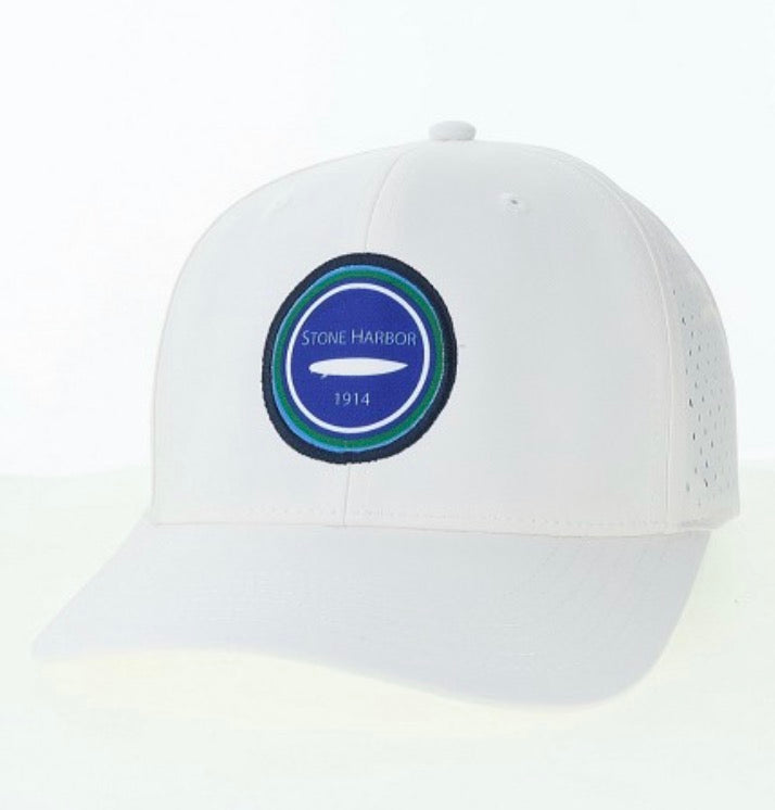 Stone Harbor White Reclaim Mid Pro Adjustable Circle surfboard patch