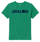 Unisex Avalon Clover Victory Falls Tee - Heather Kelly Green
