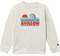 Kids Avalon Wave Sweatshirt - Oatmeal Heather appliqué