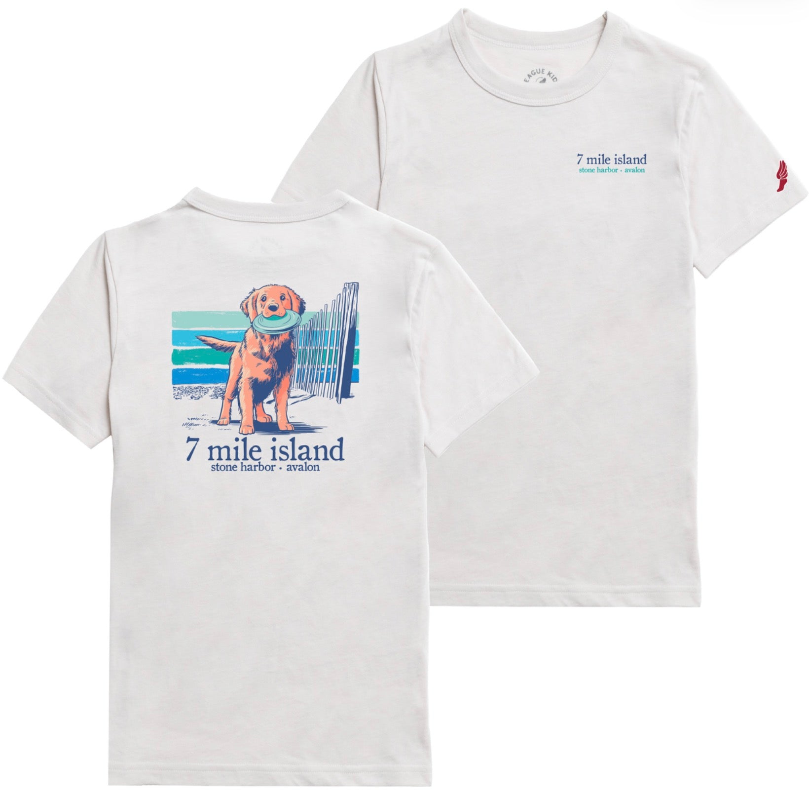 Kids Seven Mile Island Short Sleeve Tee - Heather Canvas