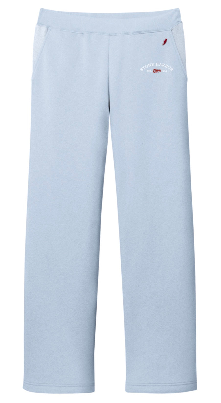 Stone Harbor Lobster Reverse Fleece Pant - Cashmere Blue