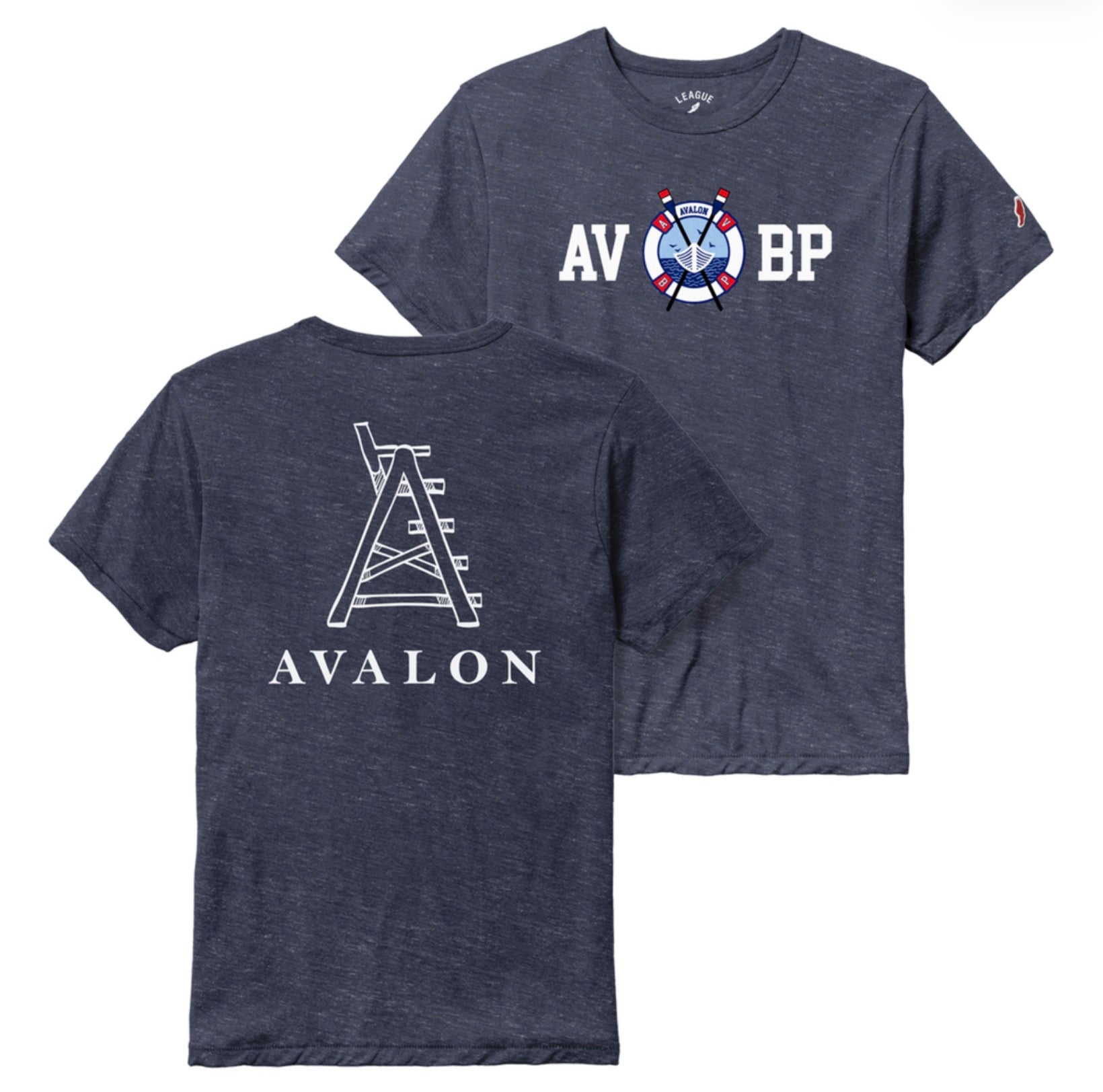 Mens AVBP Tee - Heather Lib Navy