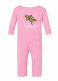 Stone Harbor Infant Long Romper Turtle Pink