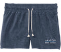 Womens Avalon Bonfire Shorts - Washed Denim