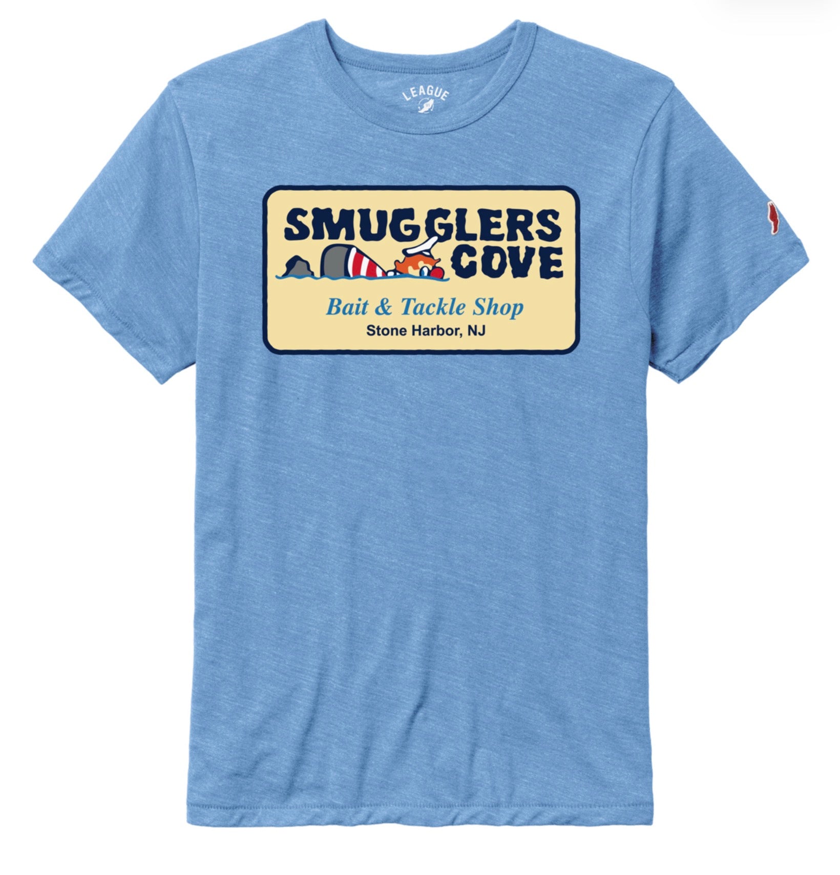 Mens Smugglers Cove Tee - Power Blue