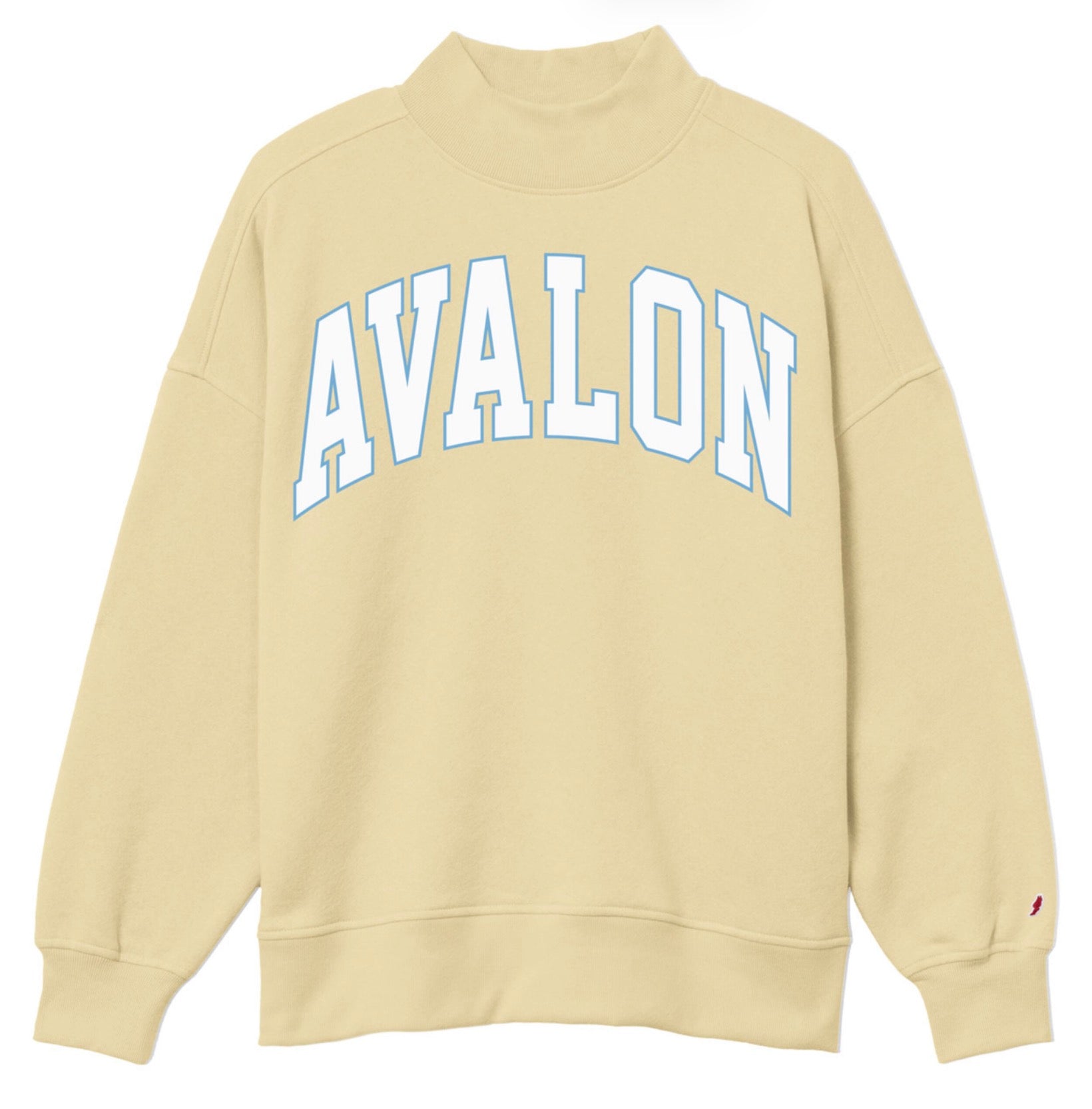 Womens Avalon Big Diana Mock Neck - Popcorn