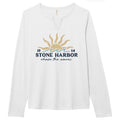 Womens Stone Harbor Sunlit Surge Long Tee - White
