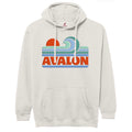 Mens Avalon Wave Hood - Oatmeal Heather appliqué